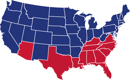 State Locator Map